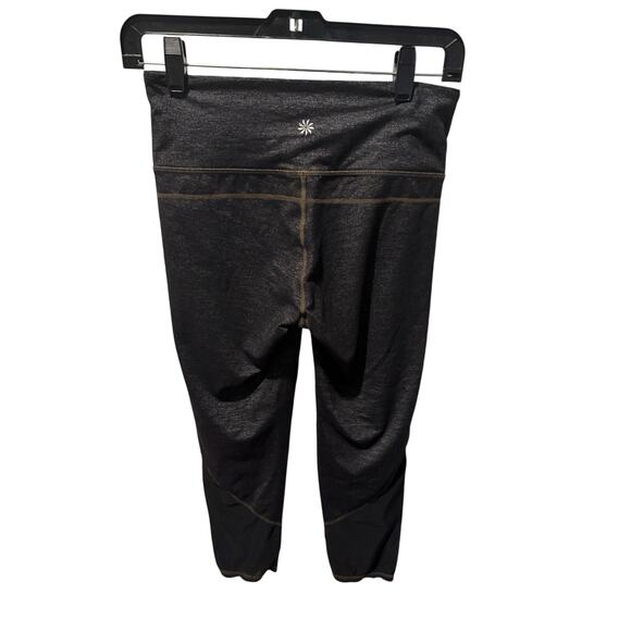 Athleta Luma Chaturanga Women’s Capri Leggings – Size Small – Gray/Black - Picture 4 of 5